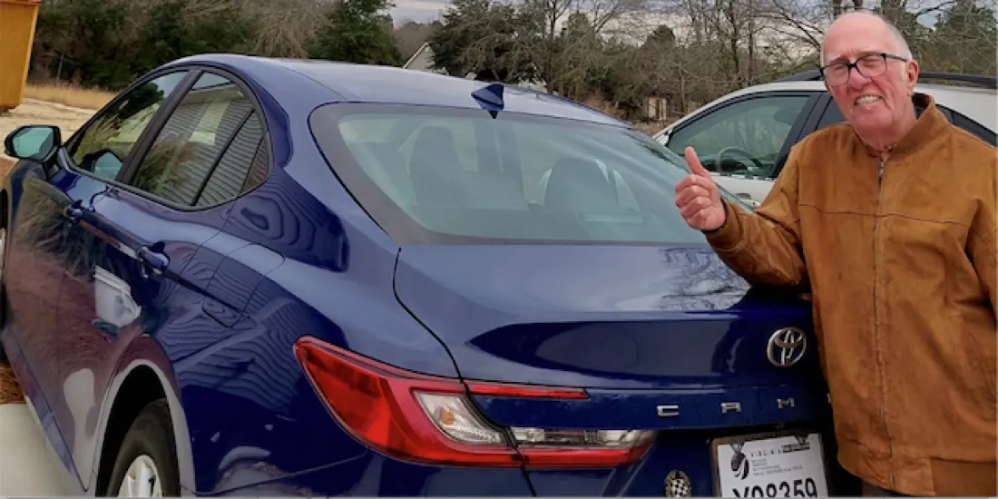 Earl with his new 2026 Toyota Camry