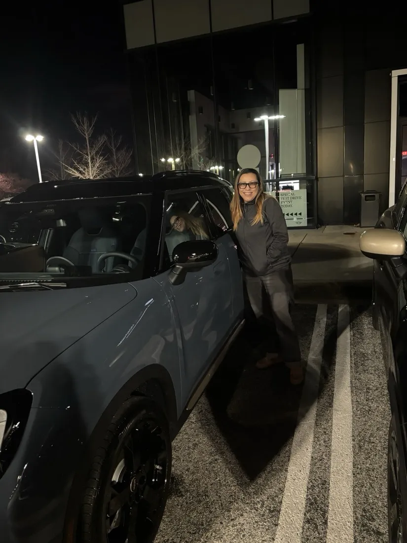 Erin with her new 2026 Mini Countryman