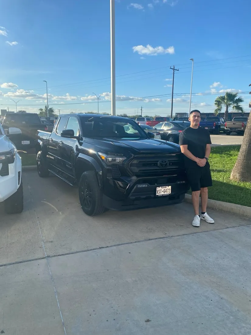 Fernando with his new 2025 Toyota Tacoma