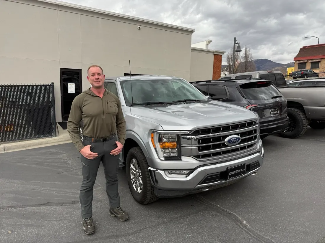Patrick with his 2023 Ford F-150