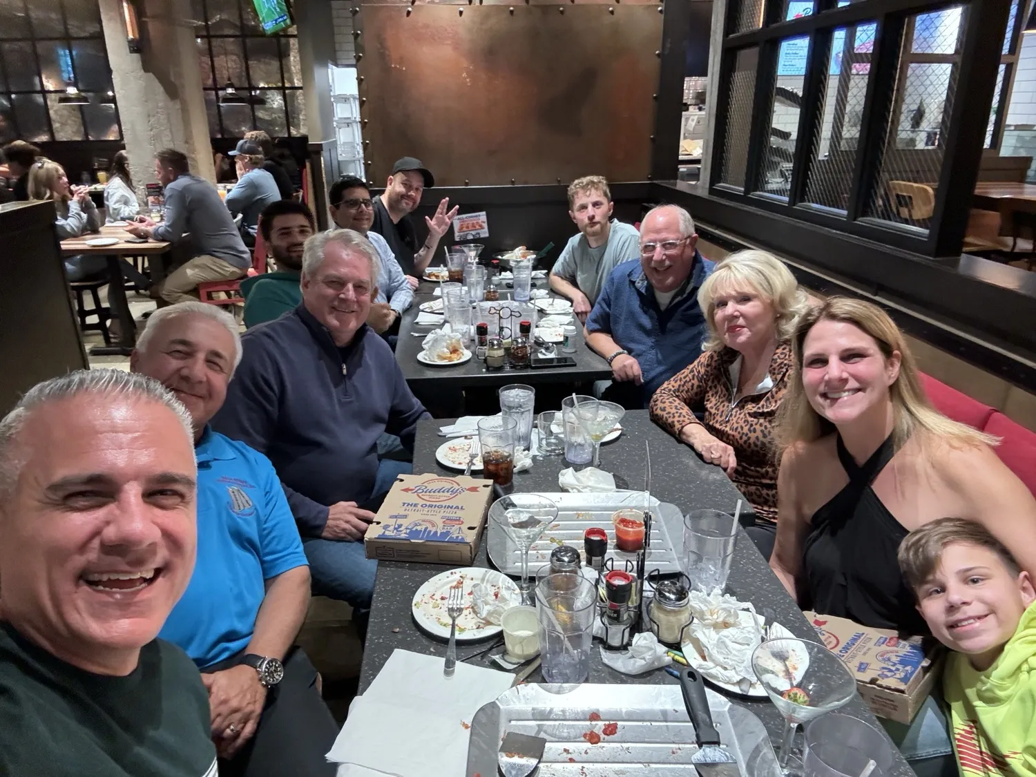 The CarEdge team out for a group dinner