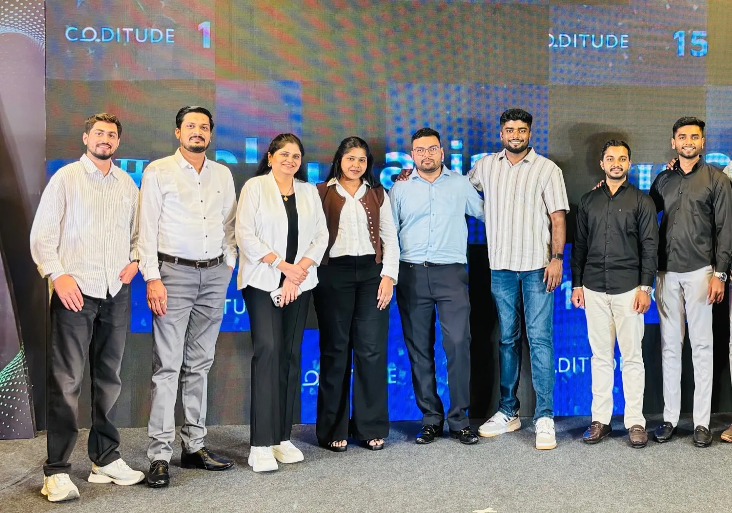 The CarEdge team together at a company event